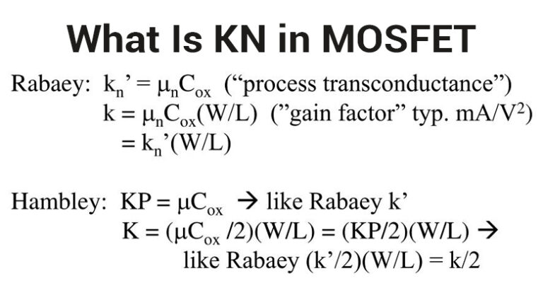 What Is KN in MOSFET? How Do I Find Out?