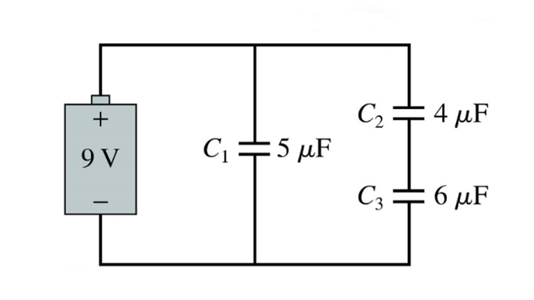 What Is the Potential Difference Across Each Capacitor